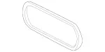 11997009264 - : V-Belt for Mercedes-Benz: E420, E430 Image