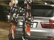 Swing Away Hitch Mounted Ski And Snowboard Carrier - BMW (82-11-0-393-955)