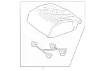 2229101303 - : Padding, Front Seat Cushion for Mercedes-Benz Image