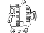 F7PZ10346JBRM - Electrical: Alternator for Ford: Escort | Mercury: Tracer Image