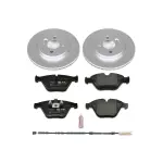ESK6073 - : Genuine Geomet Coated Rotors, ECE-R90 Brake Pads + Hardware Kit for PowerStop Image