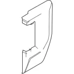 EK4Z6127419BB - Body: Front Trim for Ford: E-Transit, Transit-150, Transit-250, Transit-350, Transit-350 HD Image