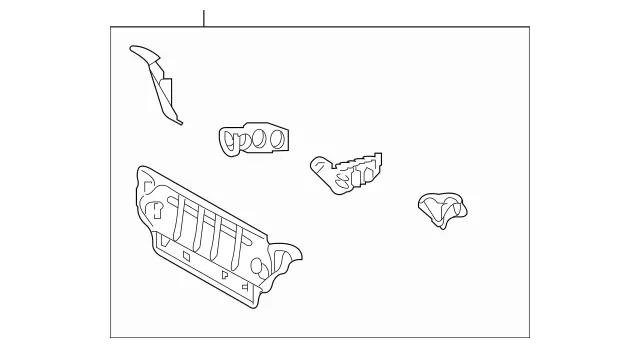 2306400202 - Substructure: Rear Panel for Mercedes-Benz: SL500, SL55 AMG, SL550, SL600, SL63 AMG, SL65 AMG Image image