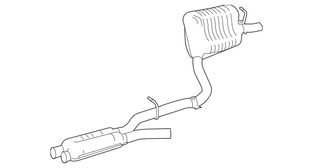 2124908635 - : Exhaust Gas Line for Mercedes-Benz: E550 Image