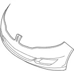 EP5Z17D957DPTM - Body: Bumper Cover for Lincoln: MKZ Image