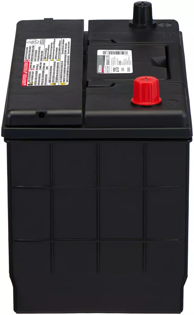 27S - Electrical, Charging and Starting: Battery for Acura: SLX | Dodge: B150, B1500, B250, B2500, B350, B3500, D150, D250, D350, Dakota, Durango, Ram 1500, Ram 1500 Van, Ram 2500, Ram 2500 Van, Ram 3500, Ram 3500 Van, Ramcharger, W150, W250, W350 | INFINITI: Q45 | Isuzu: Trooper, VehiCROSS | Mazda: B2200 | Mitsubishi: Mighty Max | Nissan: 200SX, 240SX, 300ZX, D21, Maxima, Pathfinder | Toyota: Land Cruiser Image
