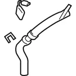 DM5Z18N344C - Cooling System: Outlet Hose for FORD Image