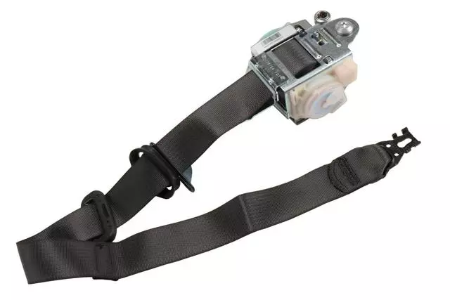 Ebony Passenger Seat Belt with Retractor and Pre-Tensioner - GM (19257437)