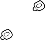 76848AM800 - Body: Pillar Molding Grommet for Infiniti Image