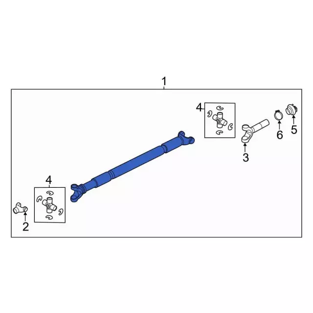 L1MZ4A376A - : Drive Shaft for Ford: Explorer, Police Interceptor Utility | Lincoln: Aviator Image