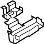 969919FD0A - Body: Rear Bracket for INFINITI: QX56 Image