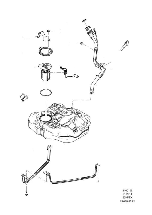 BV6Z9A299A - Fuel System: Level Sensor for Ford Image