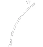 2137300402 - : Cover Strip for Mercedes-Benz: E300, E350, E43 AMG Image