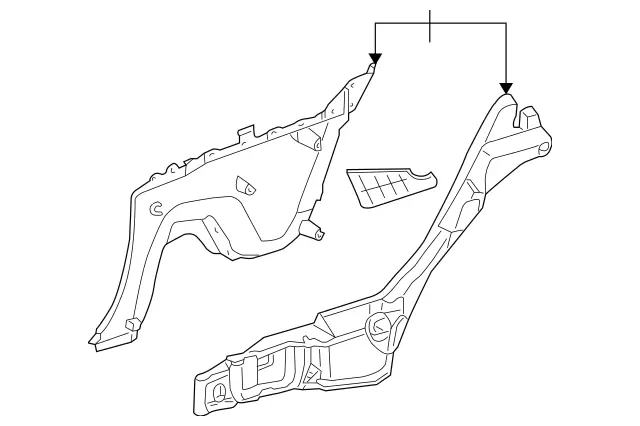 20969079255C64 - Body: Lower Trim for Mercedes-Benz Image