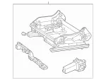 2049107436 - Driver Seat: Height Adjustment for Mercedes-Benz: C250, C300, C350, GLK250, GLK350 Image