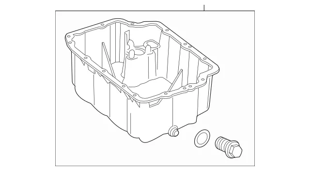 6420101428 - : Oil Pan for Mercedes-Benz: Sprinter 2500, Sprinter 3500, Sprinter 3500XD, Sprinter 4500 Image