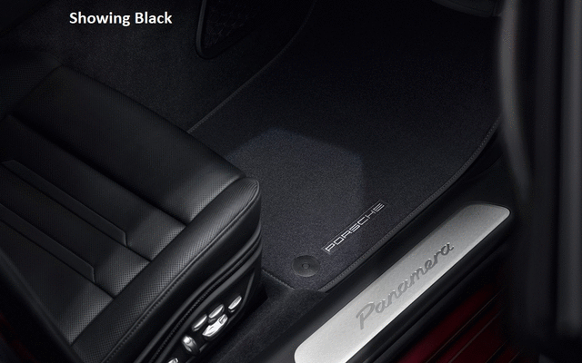 971864435AOW9 - Interior: Floor Mats With Nubuk Surround - Cohiba Brown for Porsche: Panamera Image
