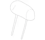 16397009508G64 - Body: Headrest for Mercedes-Benz Image