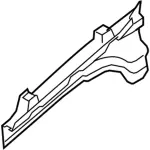 8S4Z16155B - Body: Upper Rail for Ford: Focus Image image