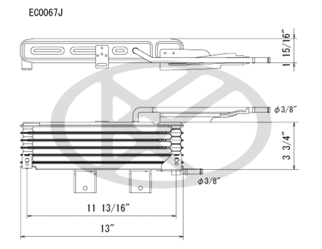 EC0067 - : Koyorad Automatic Transmission Oil Cooler for Koyo Image