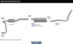 18941 - : SoundFX Direct Fit Exhaust Muffler 2.5" Outlet (ID) for Walker Exhaust Image