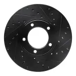 63320001R - : DFC Brake Rotor - Drilled and Slotted - Black for DYNAMIC FRICTION Image