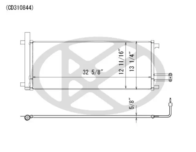CD310844 - Air Conditioning &amp; Heat: Koyorad A/C Condenser for Koyo Image