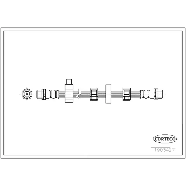 19034271 - : Corteco Brake Hydraulic Hose for Corteco Image