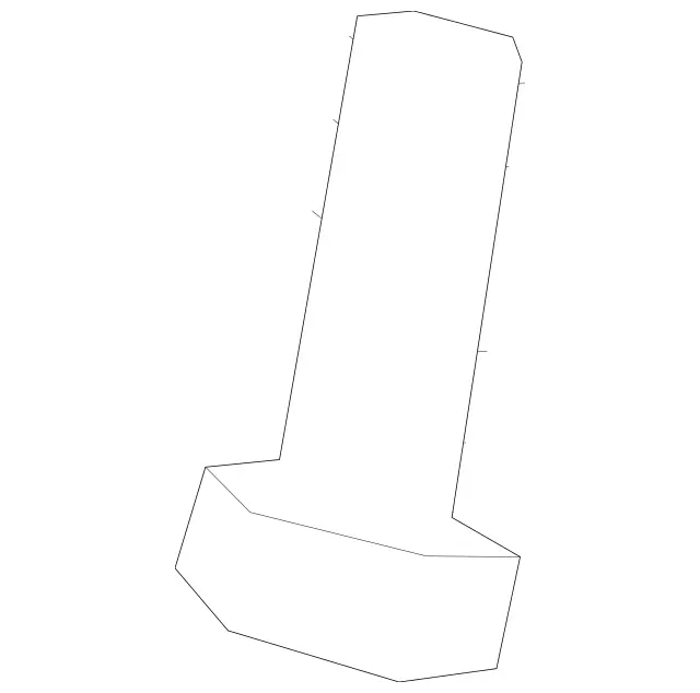 304017010040 - Chassis Sheet Metal/Air Intake: Hexagon Head Bolt for Mercedes-Benz: 200, 200D, 260E, 300D, 300E, 300TD, 300TE, 400E, 500E, E430, G55 AMG, G550, G550 4x4, G63 AMG, G65 AMG, S430, S55 AMG Image image