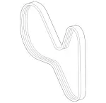 39932896 - : V-Ribbed Belt for Mercedes-Benz: C63 AMG, C63 AMG S, G550, GLC63 AMG, GLC63 AMG S, Maybach S560, S560 Image