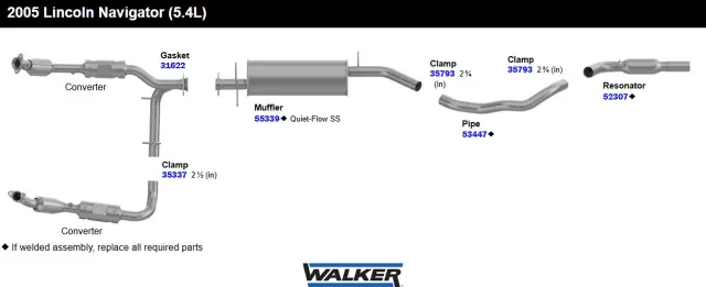 52307 - : Resonator Assembly for Walker Exhaust Image