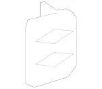 6396203314 - Body: Hinge Pillar Reinforced Bracket for Mercedes-Benz Image