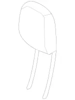 2049706450 - Driver Seat: Head Restraint for Mercedes-Benz: C250, C300, C350, GLK250, GLK350 Image