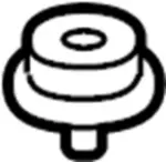 7698841B00 - Body: Pkg Tray Trim Clip for Infiniti Image