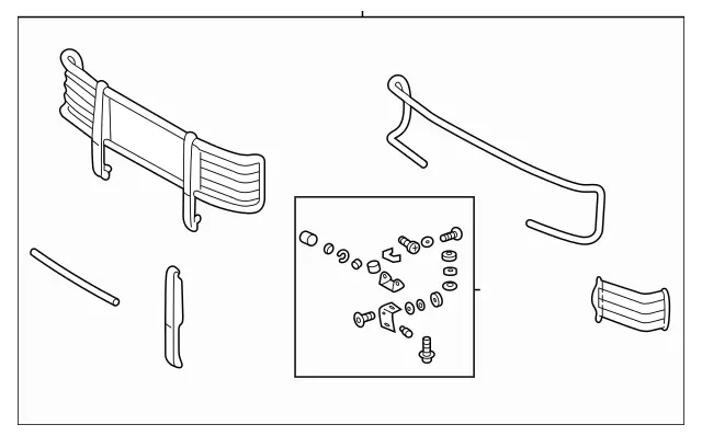 66880110 - : Protective Grille for Mercedes-Benz Image