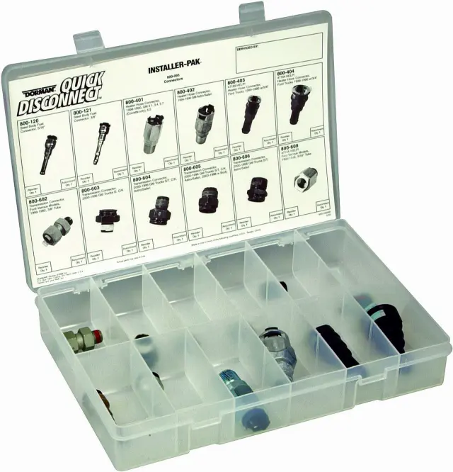 800095 - : Quick Connector Tech Tray - Cooling System - Fuel -Trans - Fit - 12 Pieces for Dorman Image