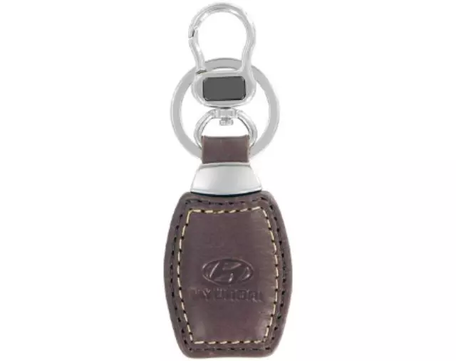 40224408 - Merchandise: Genuine Brown Leather Keychain for Hyundai Image