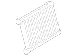 99830006164 - Heating and Ventilation: Heat Exchanger for Mercedes-Benz Image