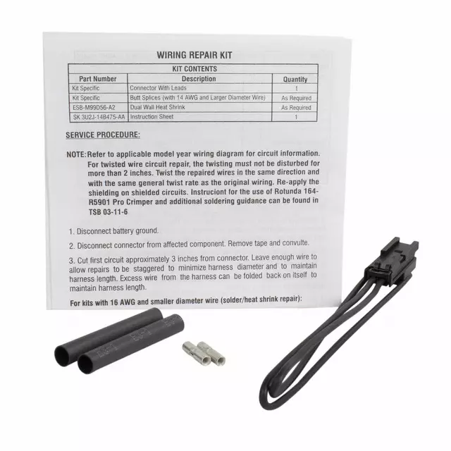3U2Z14S411UVB - : Wire Assembly for Ford Image