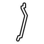 DG1Z5422134A - Body: Cylinder Rod for Ford: Police Interceptor Sedan, Special Service Police Sedan, Taurus Image