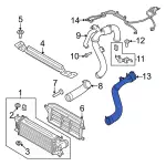 MB3Z6F073A - : Inter-Cooler Hose for Ford: Bronco, Ranger Image