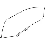 JB5Z7821411B - : Door Glass for Ford Image