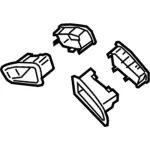 FR3Z6360220CC - Body: Trim Bezel for Ford: Mustang Image