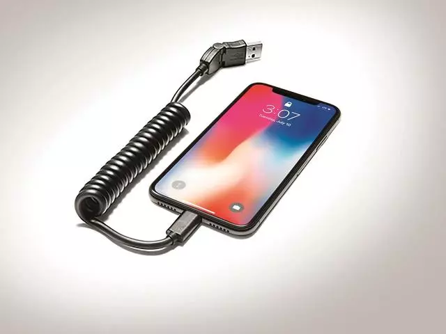 Apple Lightning - Flexible USB Plug - Angled - Audi (8S0-051-435-M)