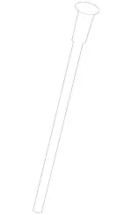 2213270022 - Springs, Suspension and Hydraulics: Oil Dipstick for Mercedes-Benz Image