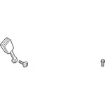 JL1Z7860044DM - Electrical: Outer Buckle for Lincoln: Navigator Image