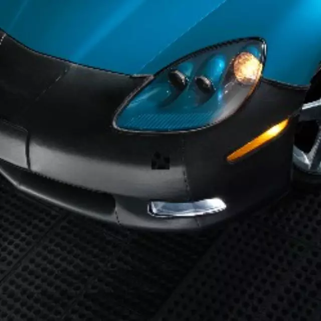 Front End Cover - Black W/ Corvette Flags - GM (19202139)