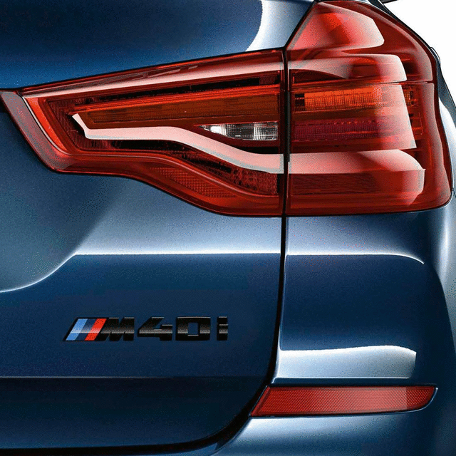 G01 X3 Gloss Black Painted Badge - "M40i" - BMW (51-14-2-472-833)