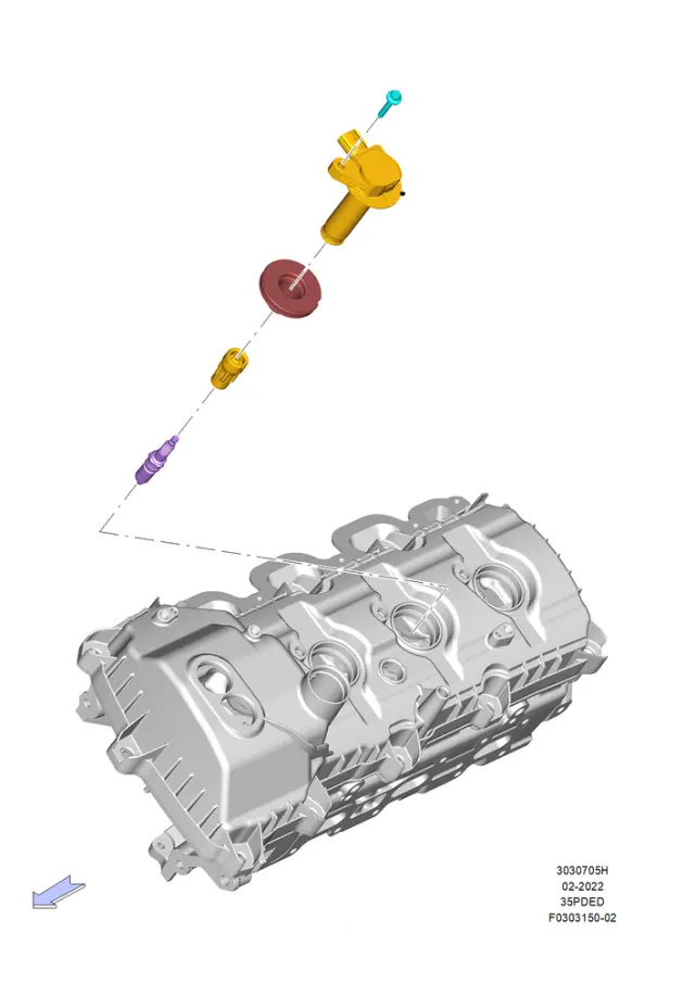 7T4Z12029F - Ignition: Direct Ignition Coil for Ford Image