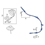 DG9Z7E395AU - : 2013-2020 Ford - Shift Control Cable for Ford: Fusion | Lincoln: MKZ Image